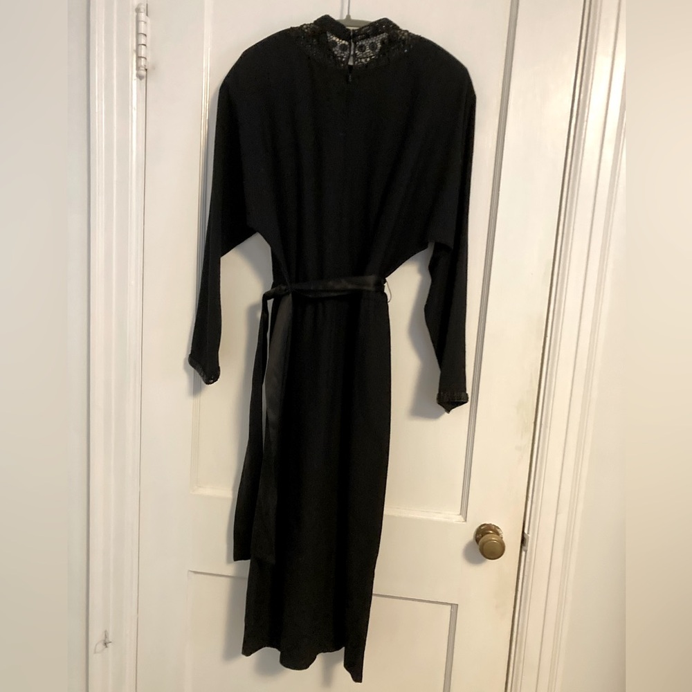 Vintage Albert Capraro Cocktail Evening Dress 100%‎ Wool Size 10